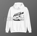 Hoodie To Match Jordan 4 White Cement - Fantastic Fours