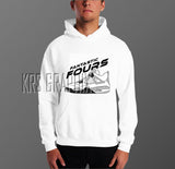 Hoodie To Match Jordan 4 White Cement - Fantastic Fours