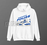 Hoodie To Match Jordan 4 White Cement - Fantastic Fours
