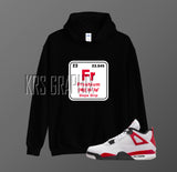 Hoodie To Match Jordan 4 Red Cement - Freshium Element
