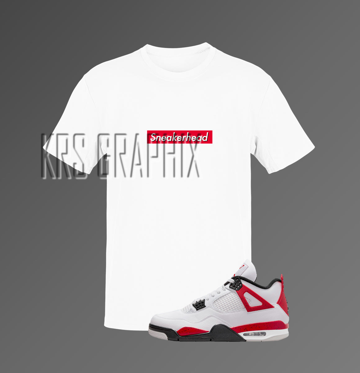 jordan 4 fire red tshirt