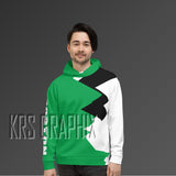 Full Print Hoodie To Match Boston Basketball Team - Jagged