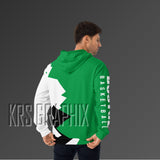 Full Print Hoodie To Match Boston Basketball Team - Jagged