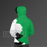 Full Print Hoodie To Match Boston Basketball Team - Jagged