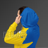 Full Print Hoodie To Match Golden State Basketball Team - Jagged