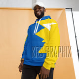 Full Print Hoodie To Match Golden State Basketball Team - Jagged