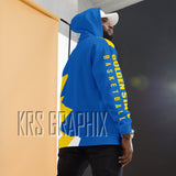 Full Print Hoodie To Match Golden State Basketball Team - Jagged