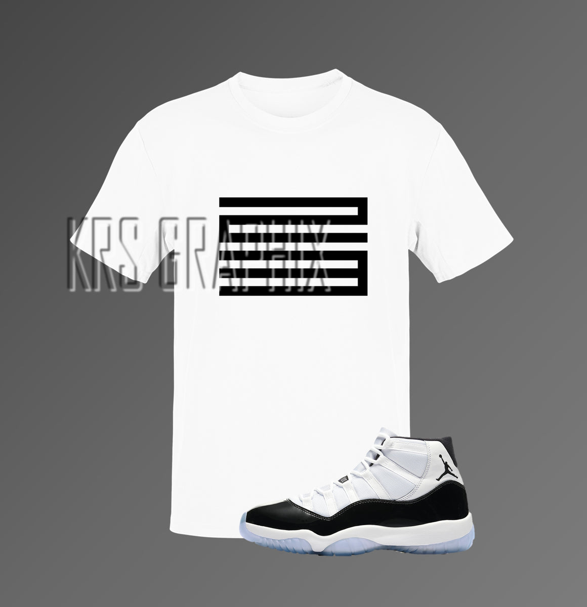 white jordan 11 shirt