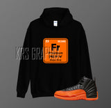Hoodie To Match Jordan 12 Brilliant Orange - Freshium Element