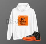 Hoodie To Match Jordan 12 Brilliant Orange - Freshium Element