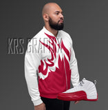 Jacket To Match Jordan 12 Cherry - Flames
