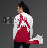 Jacket To Match Jordan 12 Cherry - Flames
