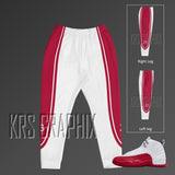Joggers To Match Jordan 12 Cherry - Two Tone