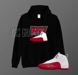 Hoodie To Match Jordan 12 Cherry - '1997 Jordans'