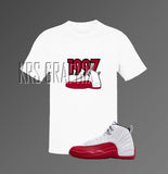 T-Shirt To Match Jordan 12 Cherry - '1997 Jordans'