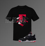 T-Shirt To Match Jordan 6 Toro & Jordan 4 BRED Reimagined - Raiden Inspired