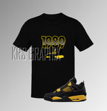 T-Shirt To Match Jordan 4 Thunder - '1989 Jordans'