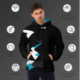 Full Print Hoodie To Match Jordan 6 Aqua - Jagged
