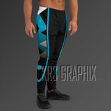 Joggers To Match Jordan 6 Aqua - Colorful Jagged Insert