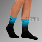 Socks To Match Jordan 6 Aqua - Gradient