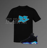 T-Shirt To Match Jordan 6 Aqua - Jagged 23