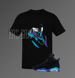 T-Shirt To Match Jordan 6 Aqua - Ninja Warrior