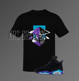 T-Shirt To Match Jordan 6 Aqua - Raiden Inspired