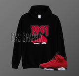 Hoodie To Match Jordan 6 Toro - '1991 Jordans'