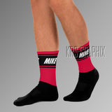 Socks To Match Jordan 6 Toro - Mike In Stripes