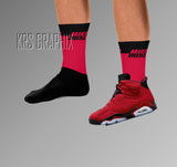 Socks To Match Jordan 6 Toro - Mike Two Tone