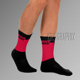 Socks To Match Jordan 6 Toro - Mike Two Tone