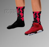 Socks To Match Jordan 6 Toro - Jagged