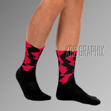 Socks To Match Jordan 6 Toro - Jagged
