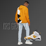 Zip Hoodie To Match Jordan 6 Yellow Ochre - Jagged