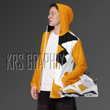 Zip Hoodie To Match Jordan 6 Yellow Ochre - Jagged