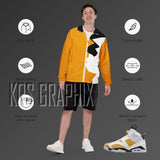 Zip Hoodie To Match Jordan 6 Yellow Ochre - Jagged