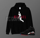 Hoodie To Match Jordan 8 Playoffs - Michael Flying
