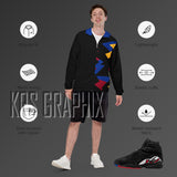 Zip Hoodie To Match Jordan 8 Playoffs - Jagged