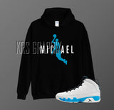 Hoodie To Match Jordan 9 Powder Blue - Michael Flying