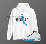 Hoodie To Match Jordan 9 Powder Blue - Michael Flying