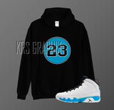 Hoodie To Match Jordan 9 Powder Blue - 23