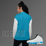 Jacket To Match Jordan 9 Powder Blue - Jagged Asymmetrical