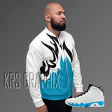 Jacket To Match Jordan 9 Powder Blue - Flames