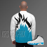 Jacket To Match Jordan 9 Powder Blue - Flames