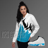 Jacket To Match Jordan 9 Powder Blue - Flames
