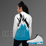 Jacket To Match Jordan 9 Powder Blue - Flames
