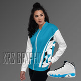 Jacket To Match Jordan 9 Powder Blue - Jagged Inserts
