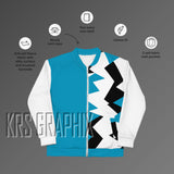 Jacket To Match Jordan 9 Powder Blue - Jagged Asymmetrical