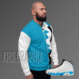 Jacket To Match Jordan 9 Powder Blue - Jagged Asymmetrical