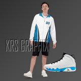 Zip Hoodie To Match Jordan 9 Powder Blue - Game Over